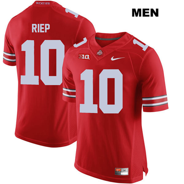 Ohio State Buckeyes Men's Amir Riep #10 Red Authentic Nike College NCAA Stitched Football Jersey WX19L35MY